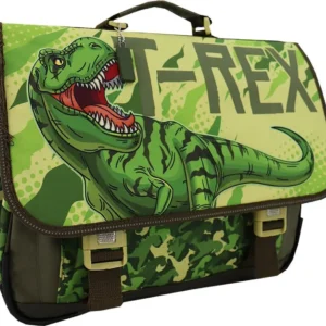 Dinosaurres boekentas t-rex 238801 261 41x33.50xm 2 grote vakken en kleine vak