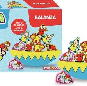 Bumba balanza met 10 houten figuurtje