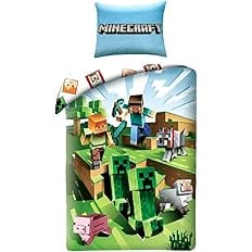 Minecraft dekbedovertrek 1per 140x200cm