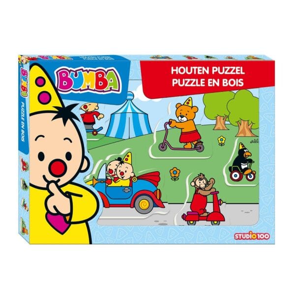 Bumba houten inlegpuzzel 5 stuks