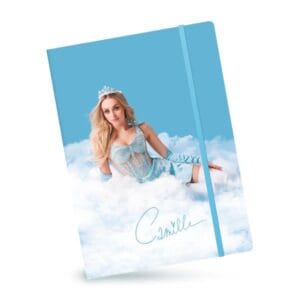 Camille elastische map blauw