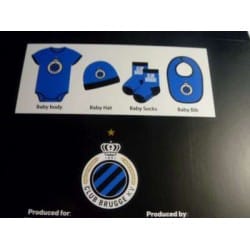 Club Brugge babyset blauw