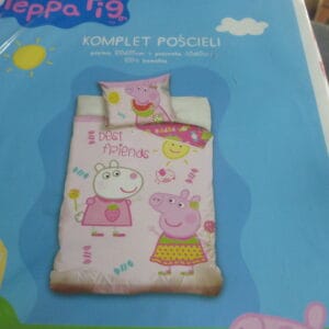Peppa pig dekbedovertrek 100x135cm 100% bawelna
