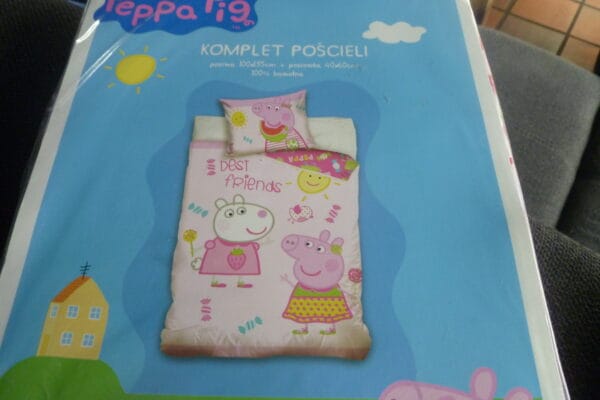 Peppa pig dekbedovertrek 100x135cm 100% bawelna