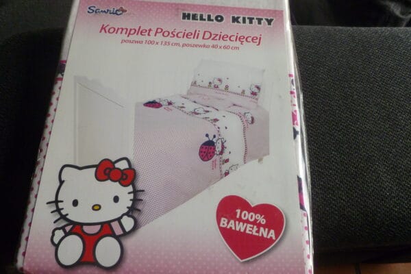 Hello Kitty babydekbedovertrek 100x135cm 100%bawelna