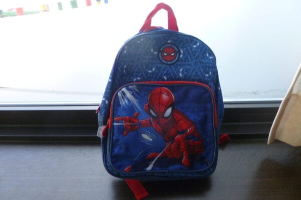 Spiderman kleuterrugzak nr 4104 met een voorzakje 32x27x12cm