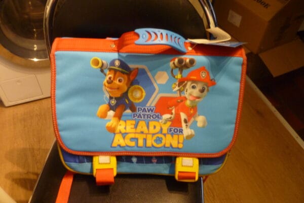 Paw Patrol boekentas 40x33cm 3vakken en kleine vakje van voren
