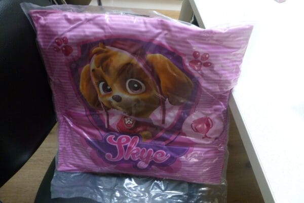 Paw Patrol kussen roos SKEYE 38.50x38.50cm