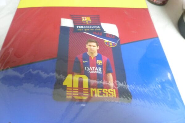 Barcelona dekbedovertrek 1 pers met messi 140x200cm katoen