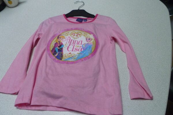 Frozen pyjama roos katoen met lange broek 5jaar