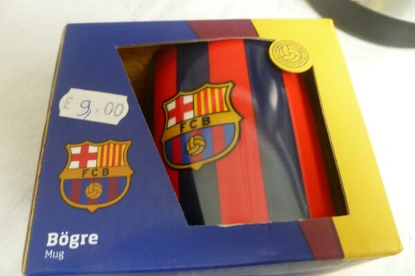 Barcelona moka tas met strepen