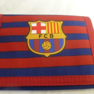 Barcelona portefeuille met strepen 12x9cm