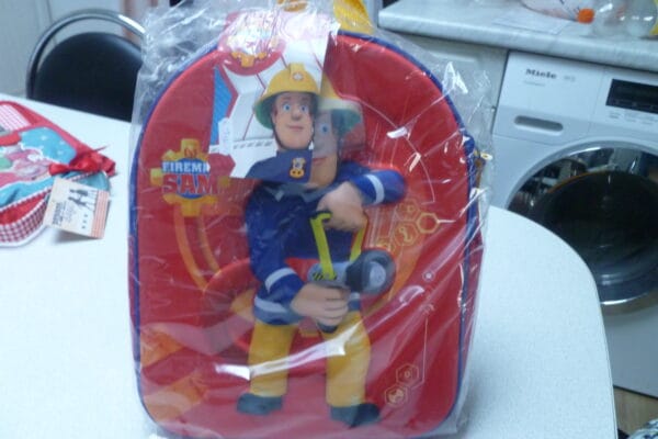 Sam de brandweer man rugzak 5587 red 33x26cm