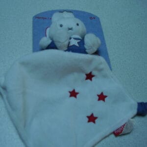 Nijntje knuffeldoekje blauw met sterretje