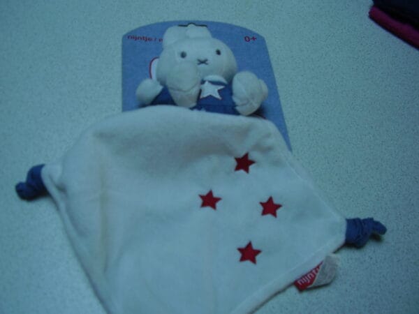 Nijntje knuffeldoekje blauw met sterretje