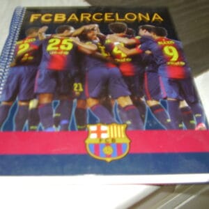 Barcelona spiraal schrift met harde kaft met kleine ruitje
