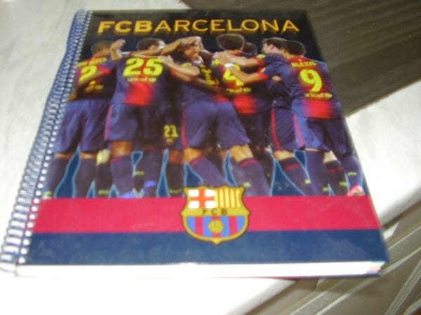 Barcelona spiraal schrift met harde kaft met kleine ruitje