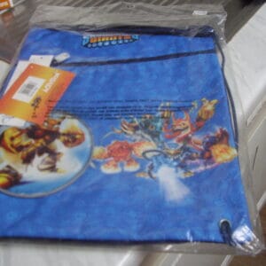 Skylanders zwemzak blauw 39x31cm met een voorzakje