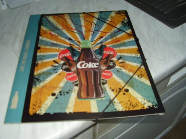 Coca Cola elastieke map plastiek A4