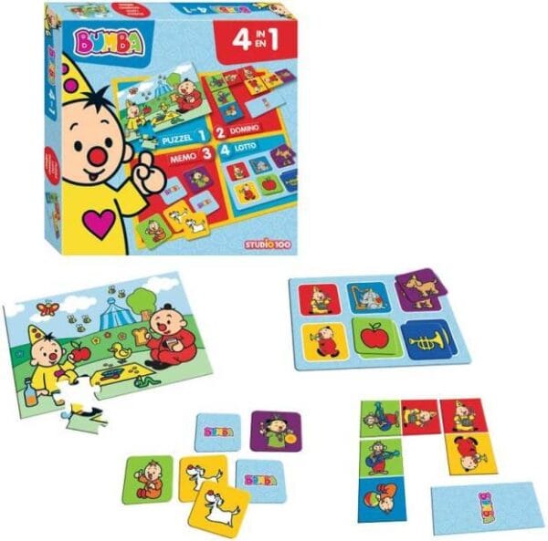 Bumba 4 in 1 puzzel domino memo lotto