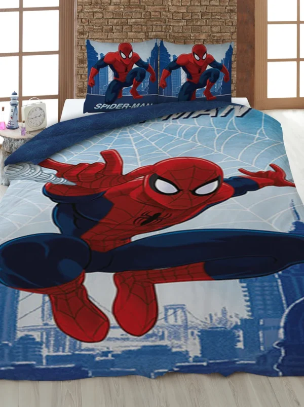 Spiderman dekbedovertrek 140x200cm 52% katoen 48% polyster