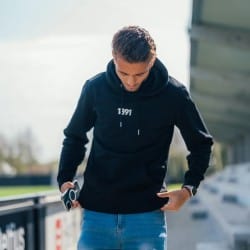 Club Brugge hoodie met kleine letters 1891