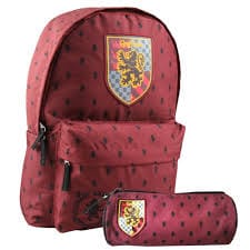 Harry Potter rugzak met pennezak ref HA915117set 43x36cm 1 groot vak en van voren een kleine vakjes