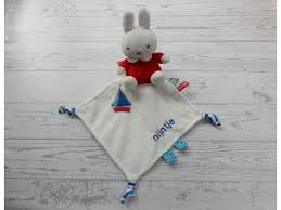Nijntje knuffeldoekje met rood