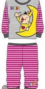 Bumba pyjama lange broek warm met roze strepen