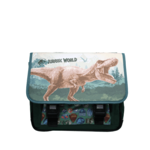 Jurassic world boekentas 41x15x30cm 2 grote vakken en kleine vakje