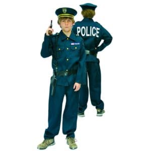 Polictie verkleedpak jacket pant whistle belt with pistal cover handcuff hat