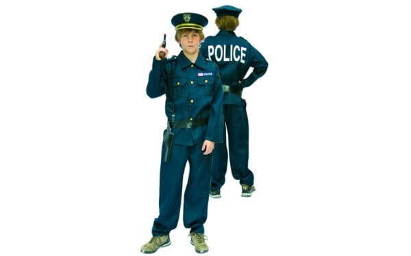 Polictie verkleedpak jacket pant whistle belt with pistal cover handcuff hat