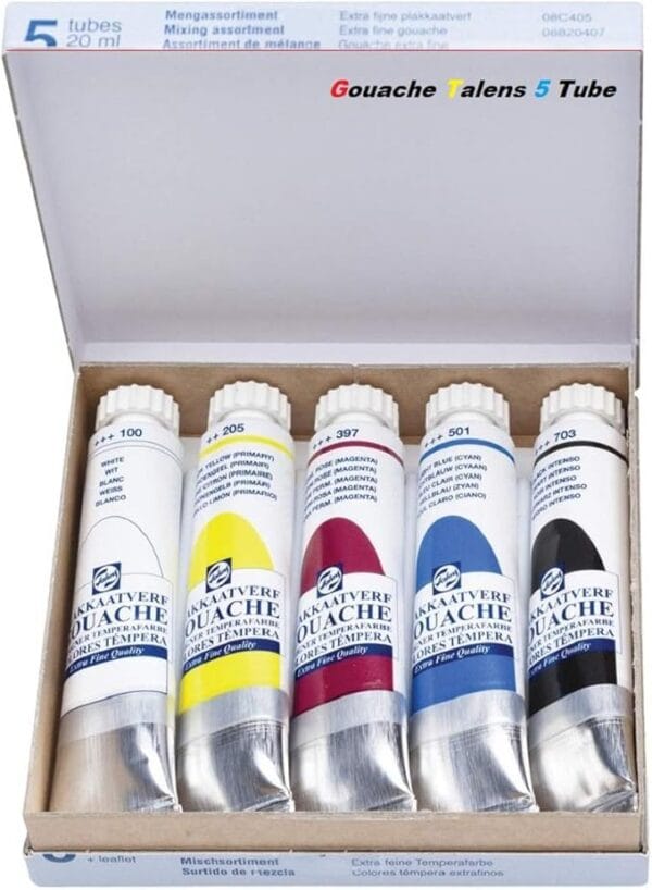 Tallens plakkaatverf mixing colours 5 tube 20ml