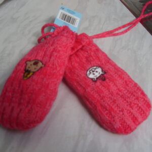 Bumba wanten one sixe met koord roze