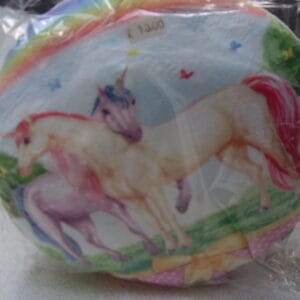 Paard rond kussen 27op27 cm