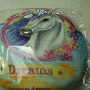 Paard rond kussen 27x26cm DREAMS