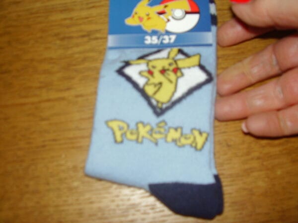 Pokemon sokjes 35/37 l blauw