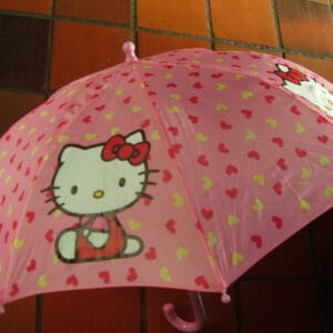 Hello Kitty paraplu roos