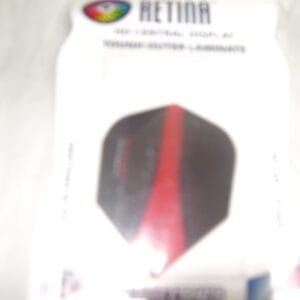 Retina flichts zwart met rood