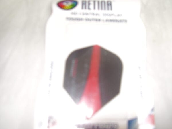 Retina flichts zwart met rood