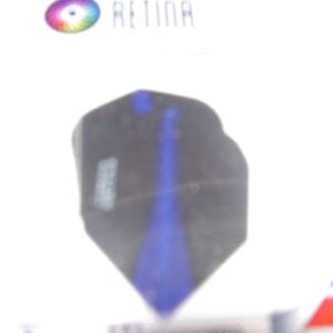 Retina flichts zwart met blauw