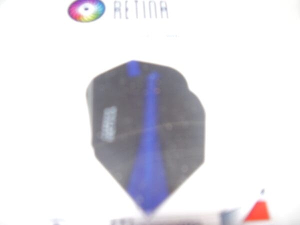 Retina flichts zwart met blauw