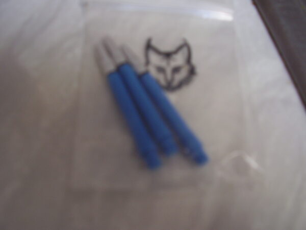 Shaft blauw met een draaitop 49 mm