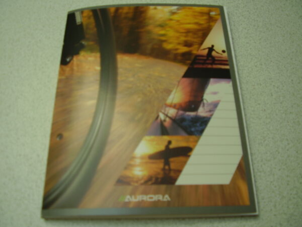 Aurora schrift met lijntjes