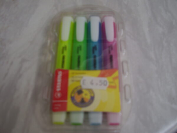 Stabilo 4 fluo stiften textmarker