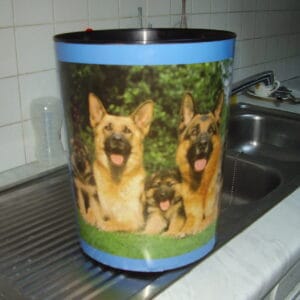 Hond emmer of vuilbak 13 liter