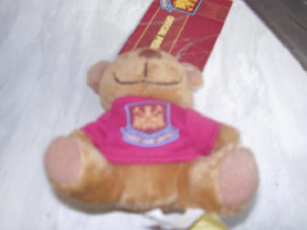 West ham sleutelhanger met beertje