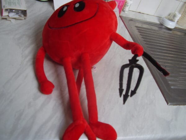 Emoji knuffel rood