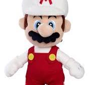Super Mario bros knuffel wit met rood 32cm