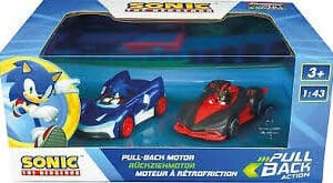 Sonic pull back motor 1 blauw 1 rood